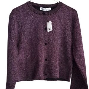 🎆Purple Glitter Cardigan🎆